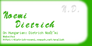 noemi dietrich business card